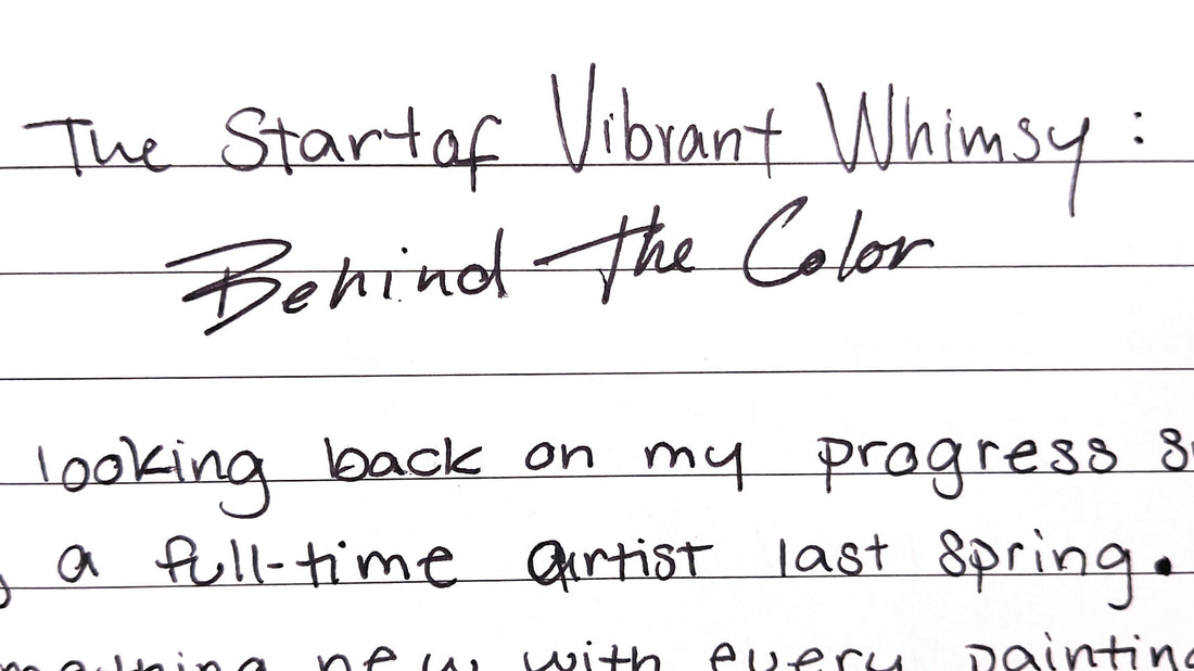 Behind the Color — The Start of Vibrant Whimsy.